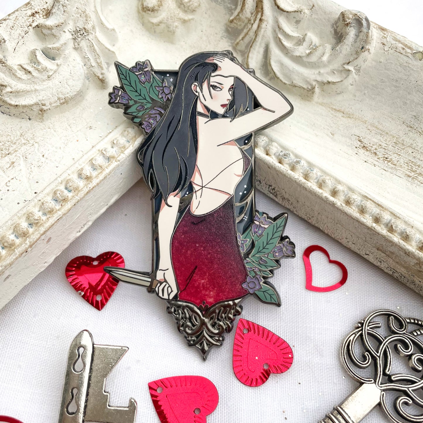 [Hero and Villain: Femme Fatale] both pins
